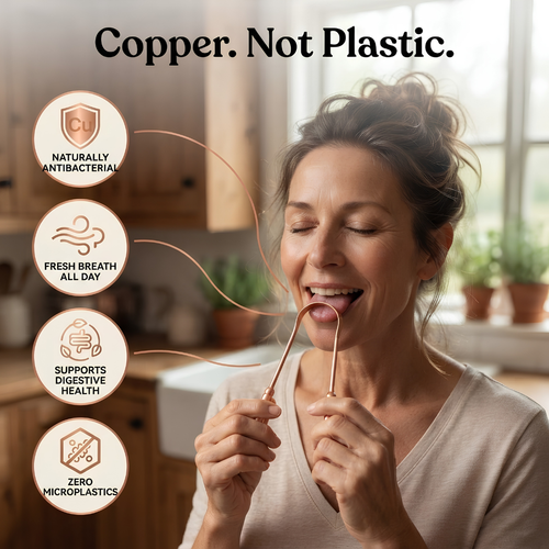 Copper Tongue Scraper