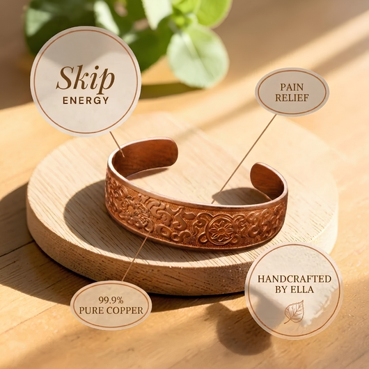 Skip Copper Bracelet