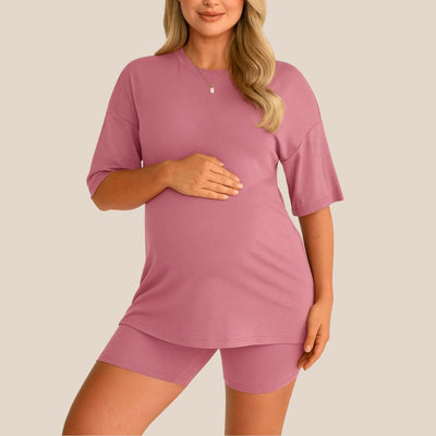 Two-Piece Maternity Summer Lounge Set