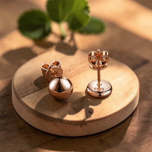 Dome Copper Earrings