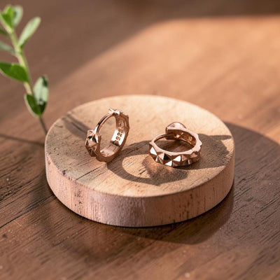 Spike Copper Earrings