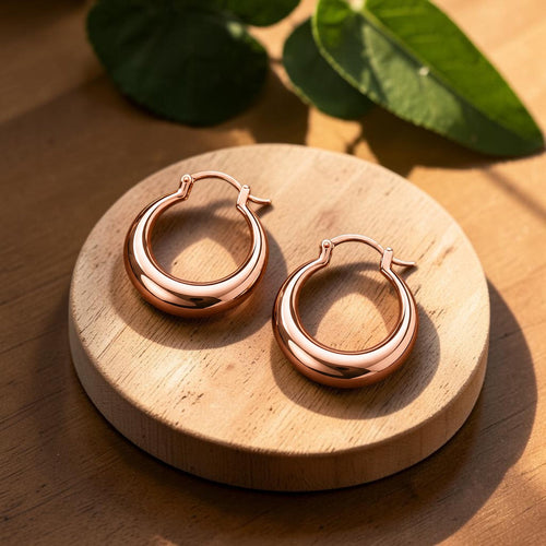 Hoop Copper Earrings