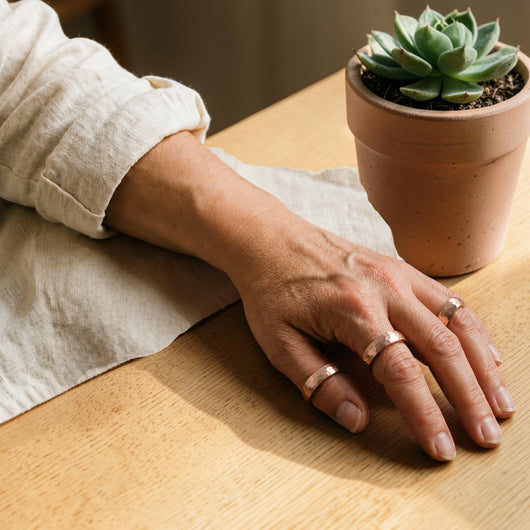 Dint Copper Ring