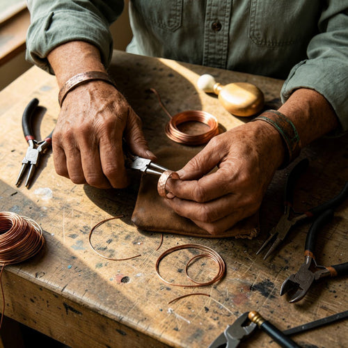 Dint Copper Ring