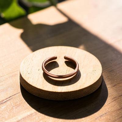 Slick Copper Toe Ring