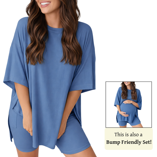 Two-Piece Maternity Summer Lounge Set