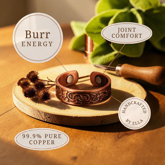 Burr Copper Ring