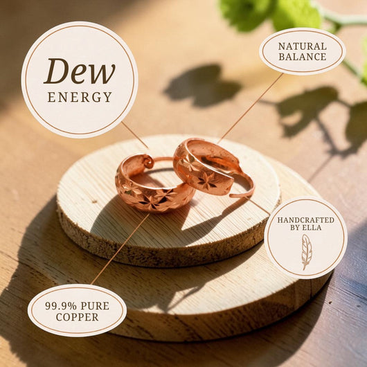 Dew Copper Earrings