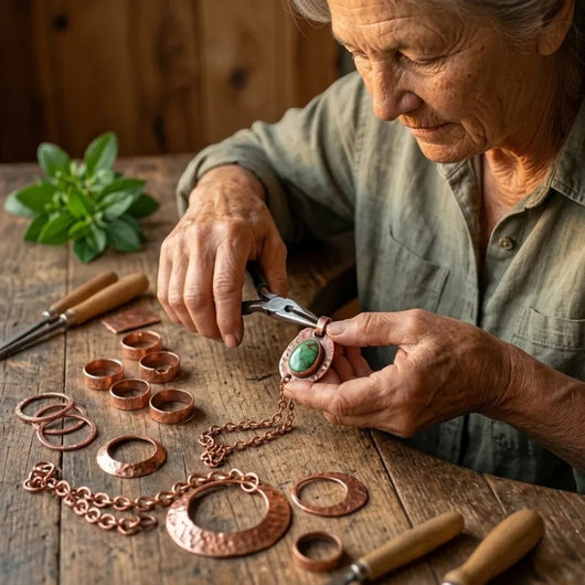 Ochre Men's  Copper Bracelet