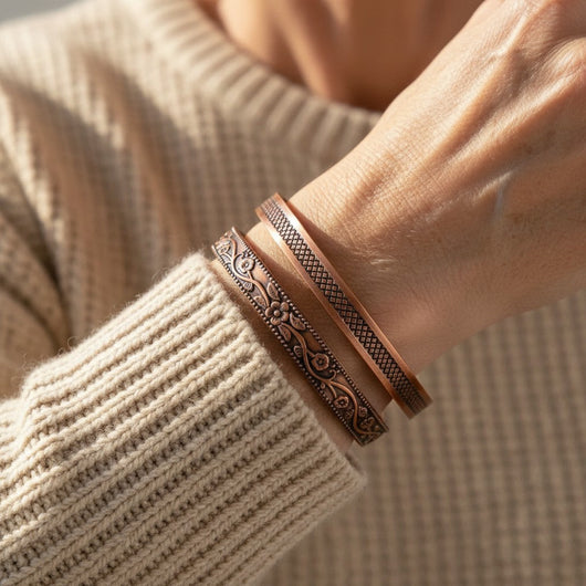Forge Copper Bracelet Set