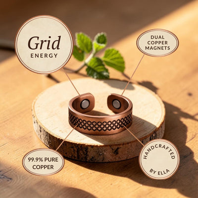 Grid Copper Ring