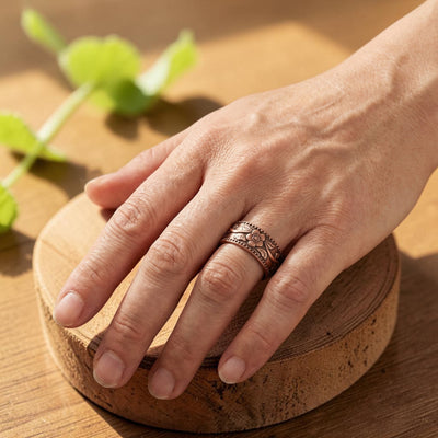 Petal Copper Ring