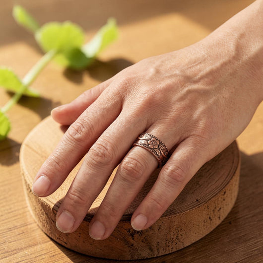 Petal Copper Ring