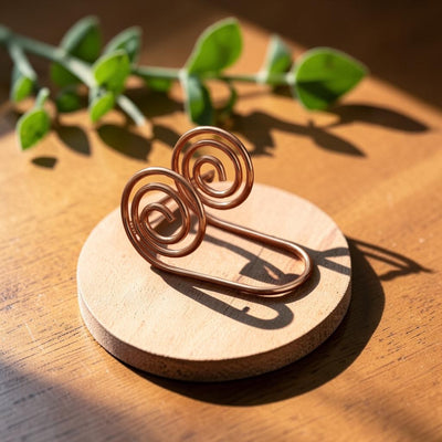 Flow Copper Hand Spiral Bracelet