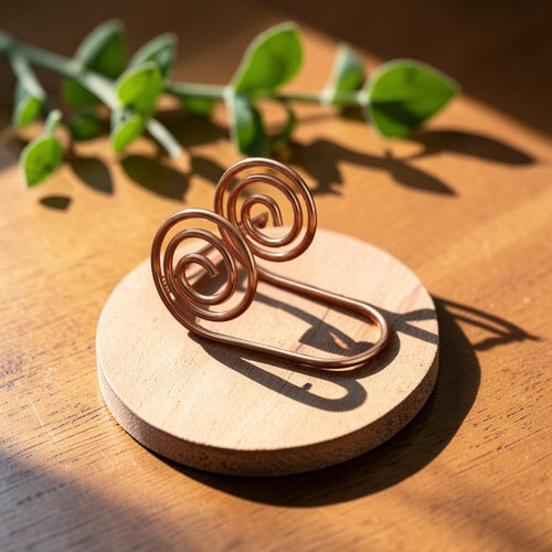 Flow Copper Hand Spiral Bracelet