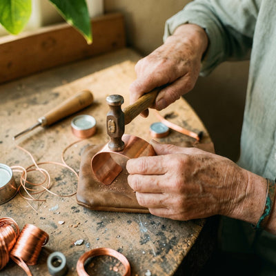 Ridge Copper Bracelet