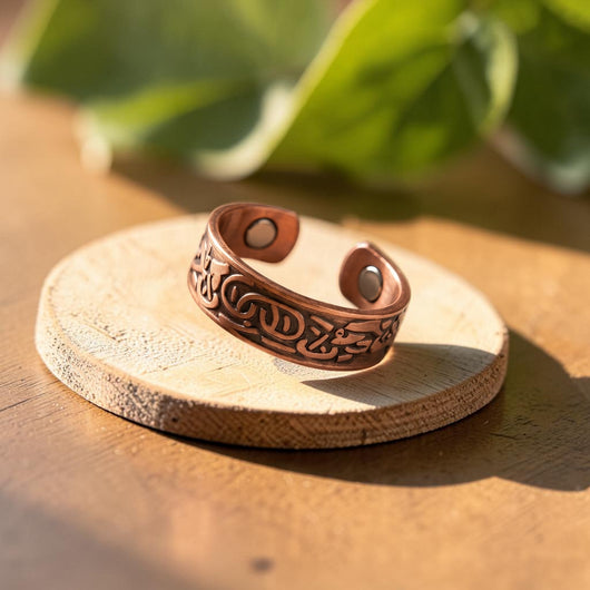 Burr Copper Ring