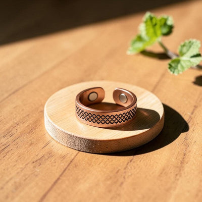 Grid Copper Ring