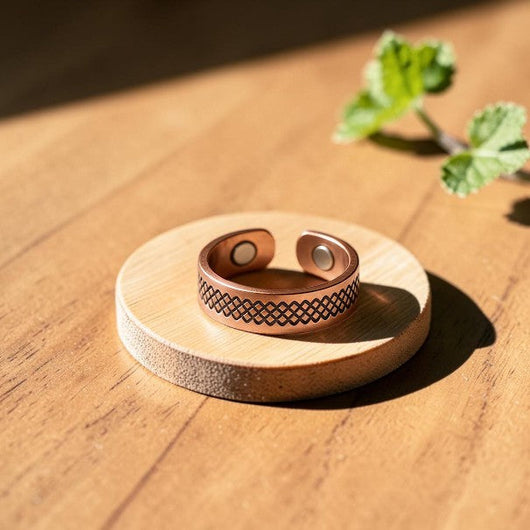 Grid Copper Ring