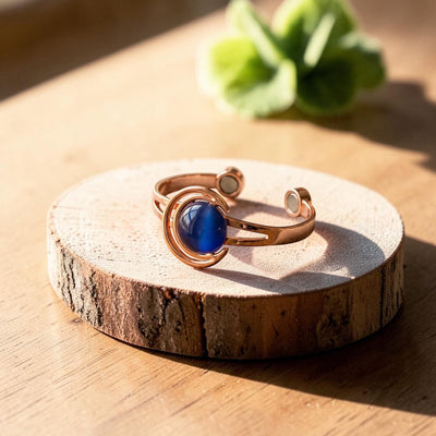 Sphere Blue Copper Bracelet