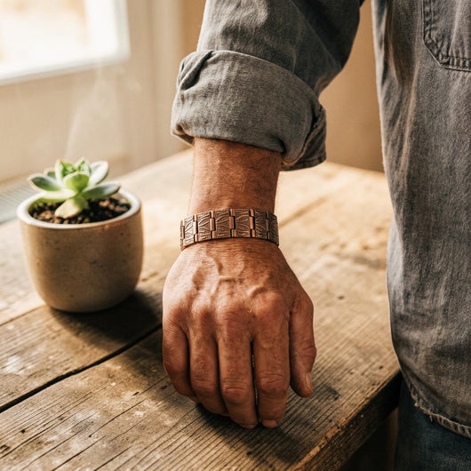 Grit Men's Copper Bracelet