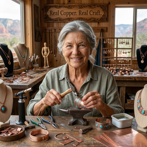Cedar Copper Necklace