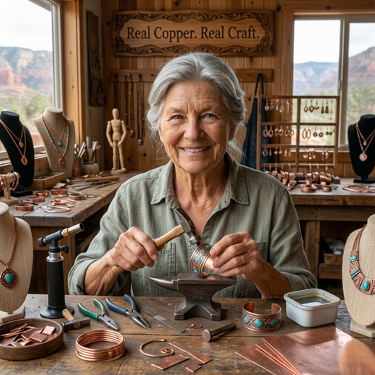 Cedar Copper Necklace
