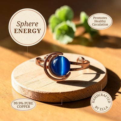 Sphere Blue Copper Bracelet